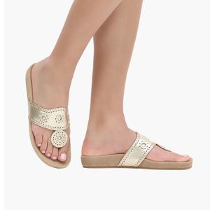 Jack Rogers Comfort Sandal, Platinum, Sz. 6.5